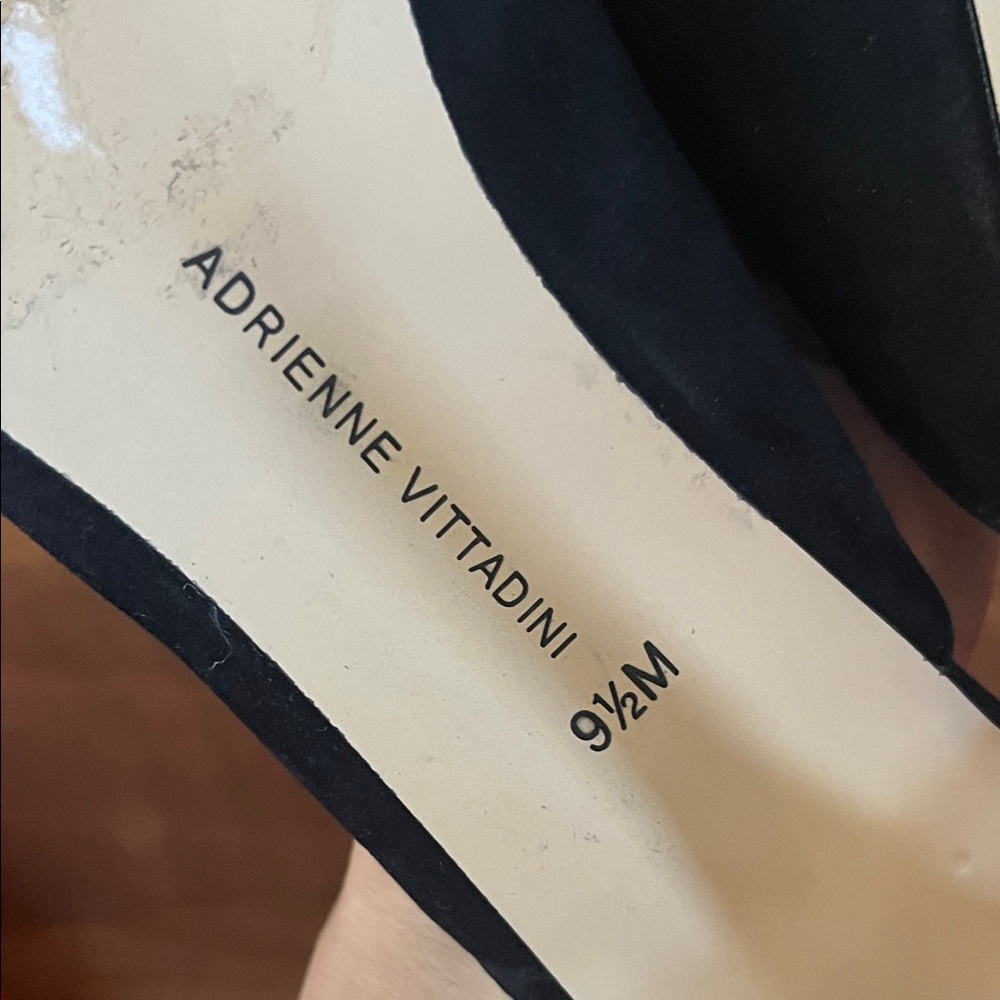 Like new Adrienne Vittadini Black Suede Mules - Picture 12 of 16